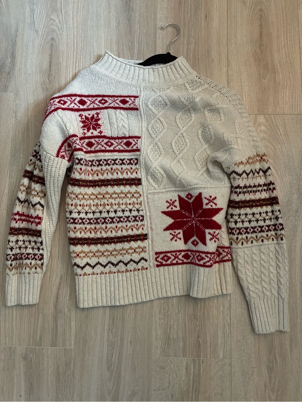 American Eagle Cable Knit Winter Sweater.